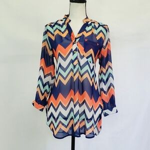 Justify semi-sheer drop tail top